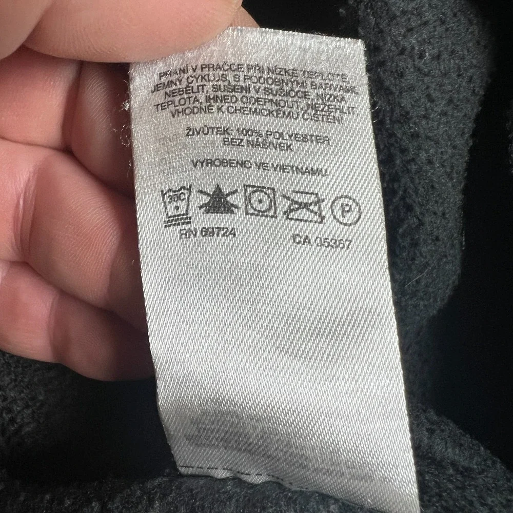 Columbia Sportswear Benton Springs Fleece Vest Girls Small (7/8) Black Mock Neck